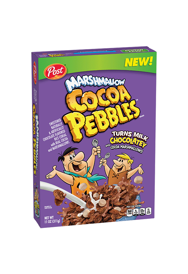 Marshmallow Cocoa PEBBLES cereal