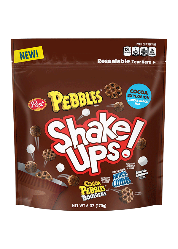 PEBBLES Shake Ups! Cocoa Explosion resealable bag