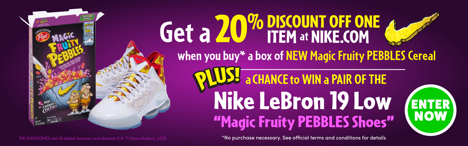 Magic Fruity PEBBLES Nike Discount and LeBron James contest