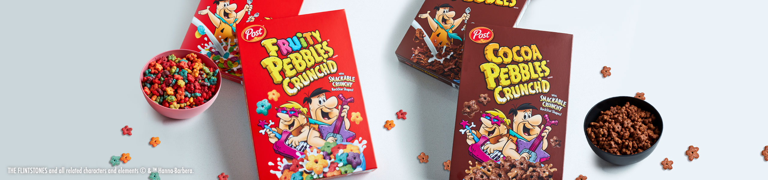 PEBBLES Crunch'd Cereal Boxes
