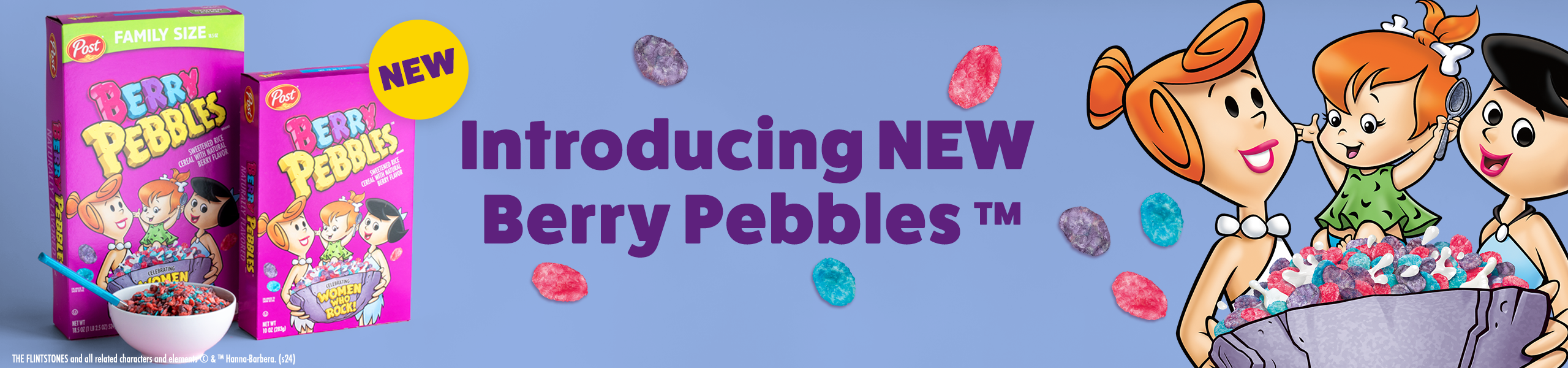 New Berry PEBBLES cereal